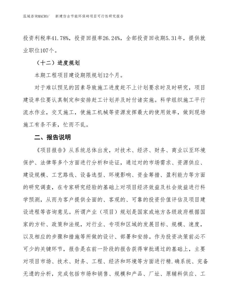 新建仿古节能环保砖项目可行性研究报告(投资申报).docx_第5页