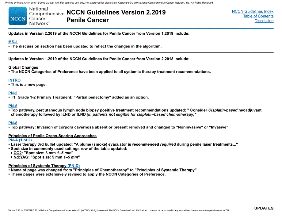 NCCN临床实践指南_阴茎癌(2019.V2)英文版_第4页
