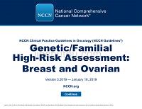NCCN临床实践指南_遗传_家族高风险评估-乳腺癌和卵巢癌(2019.V3)英文版