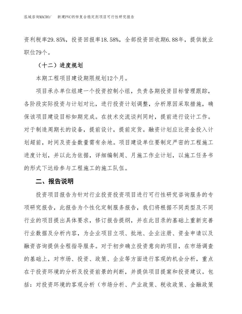 新建PVC钙锌复合稳定剂项目可行性研究报告(投资申报).docx_第5页