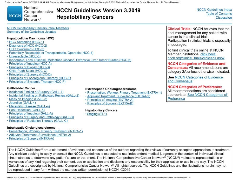 NCCN临床实践指南_肝胆肿瘤(2019.V3)英文版_第3页