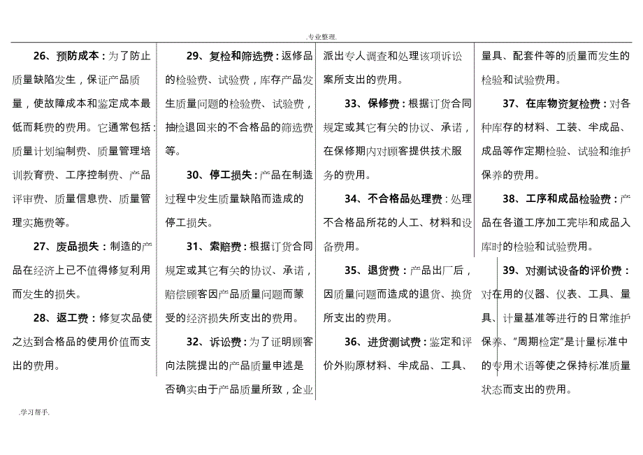 自学考试质量管理学复习重点_第4页