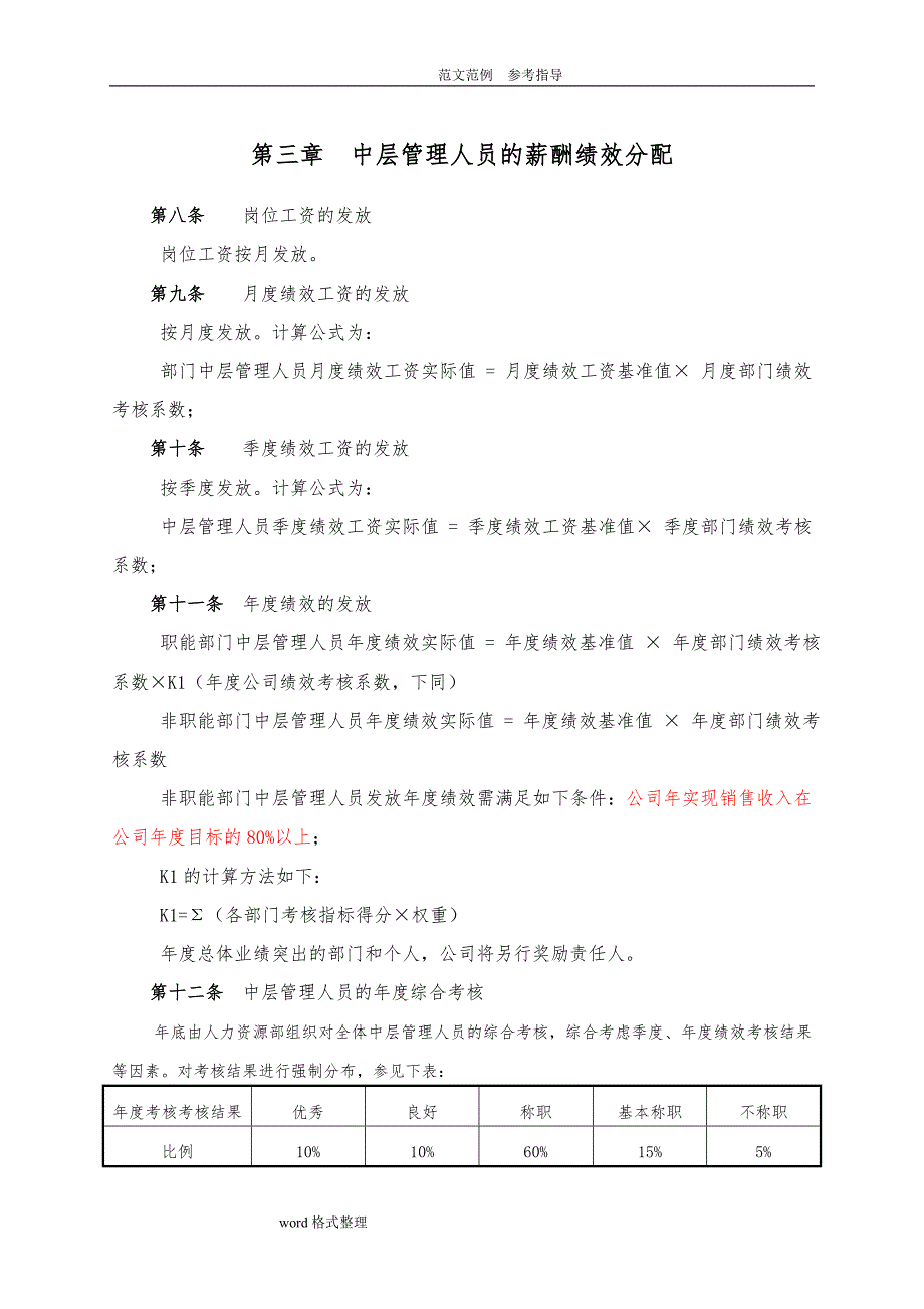 辅导机构和培训学校薪酬绩效管理制度汇编（全）_第4页