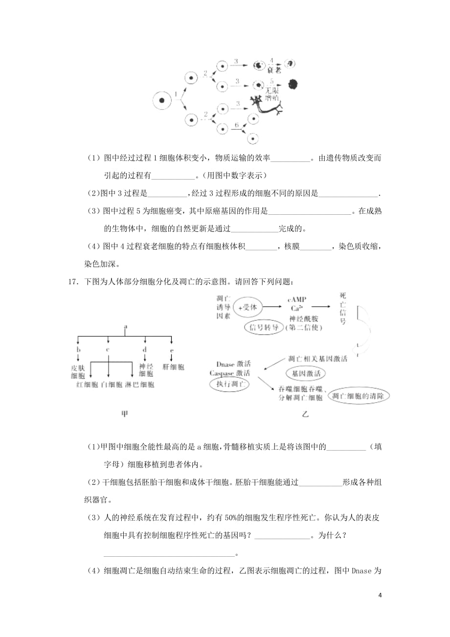 2018_2019学年高中生物每日一题每周一测8（含解析）新人教版必修1_第4页