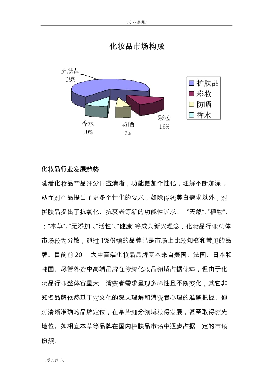 重庆市化妆品行业调研报告书_第3页