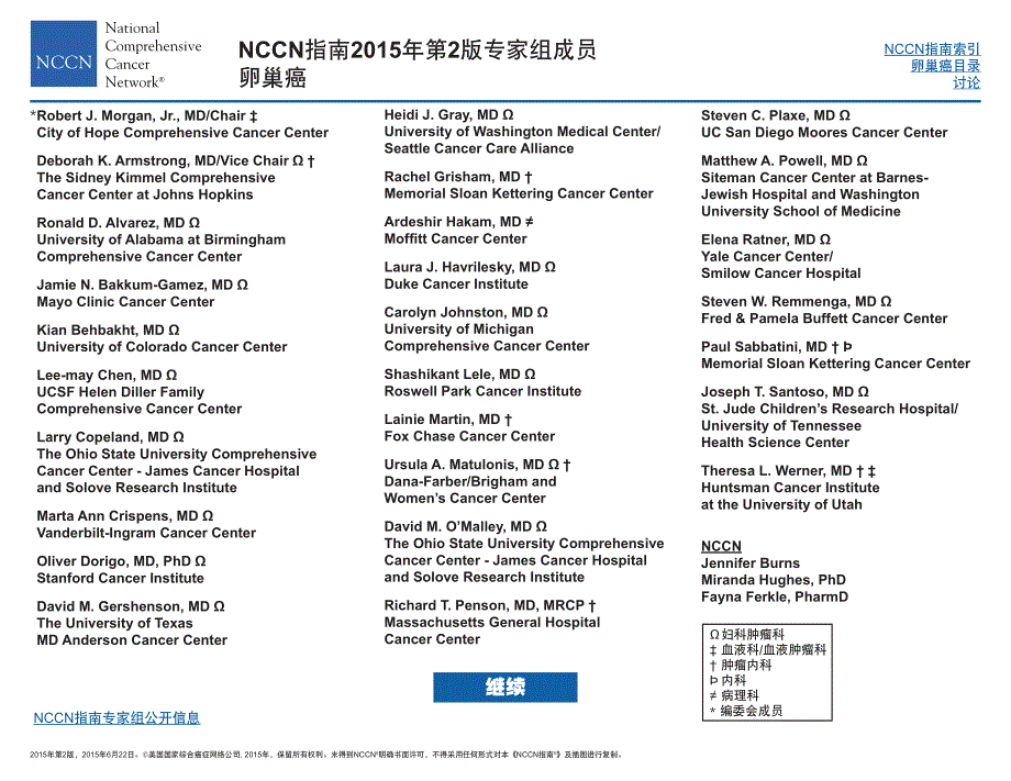 NCCN肿瘤学临床实践指南·卵巢癌（包括输卵管癌和原发性腹膜癌）_第2页