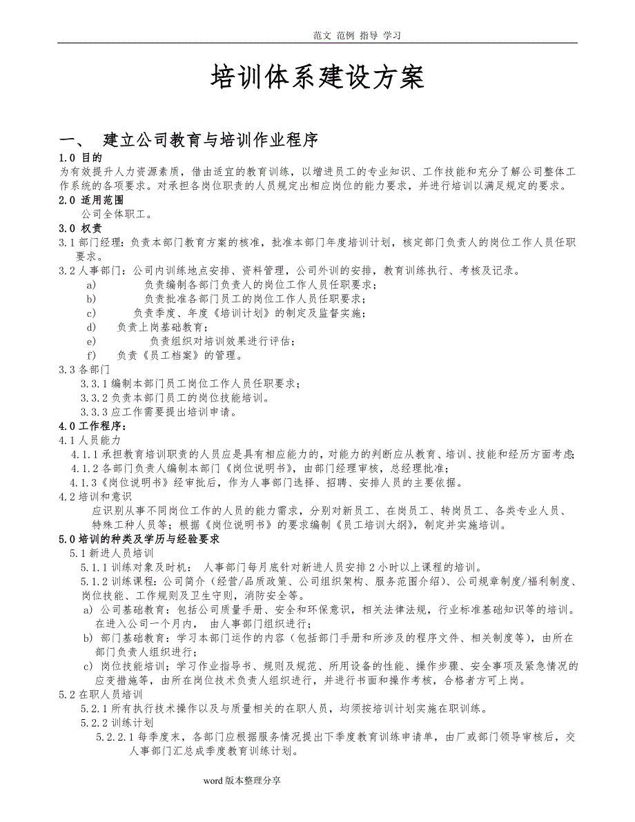 [超实用][全套]企业培训体系建设方案设计_第1页