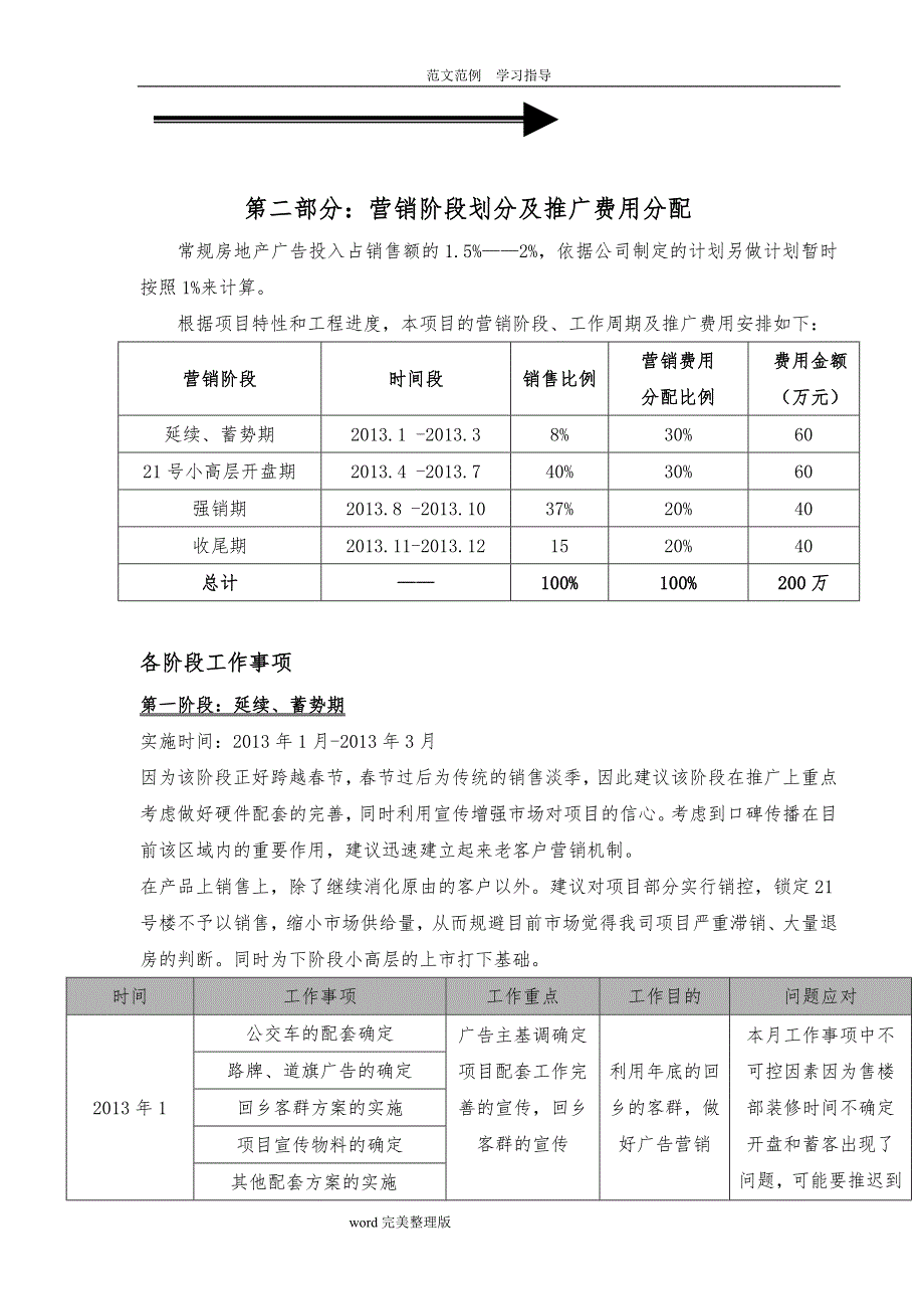 房地产工程项目销售年度营销计划（供大家参考)_第4页