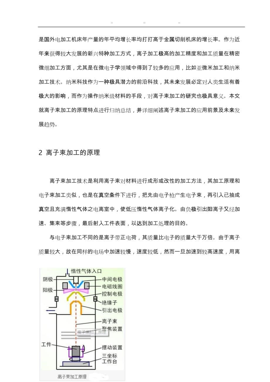 离子束加工原理特点和应用研究_第5页