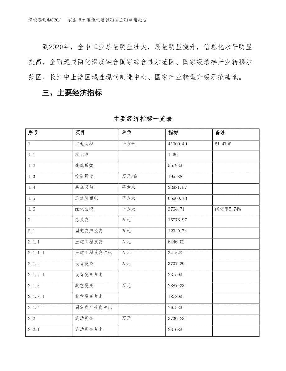 农业节水灌溉过滤器项目立项申请报告样例参考.docx_第5页