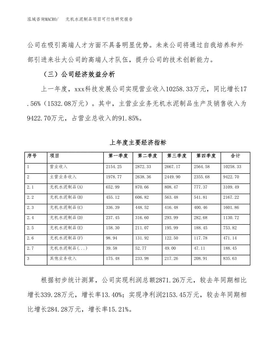 无机水泥制品项目可行性研究报告样例参考模板.docx_第5页