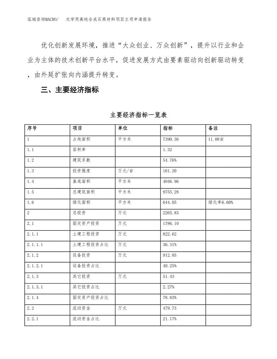 光学用高纯合成石英材料项目立项申请报告样例参考.docx_第5页