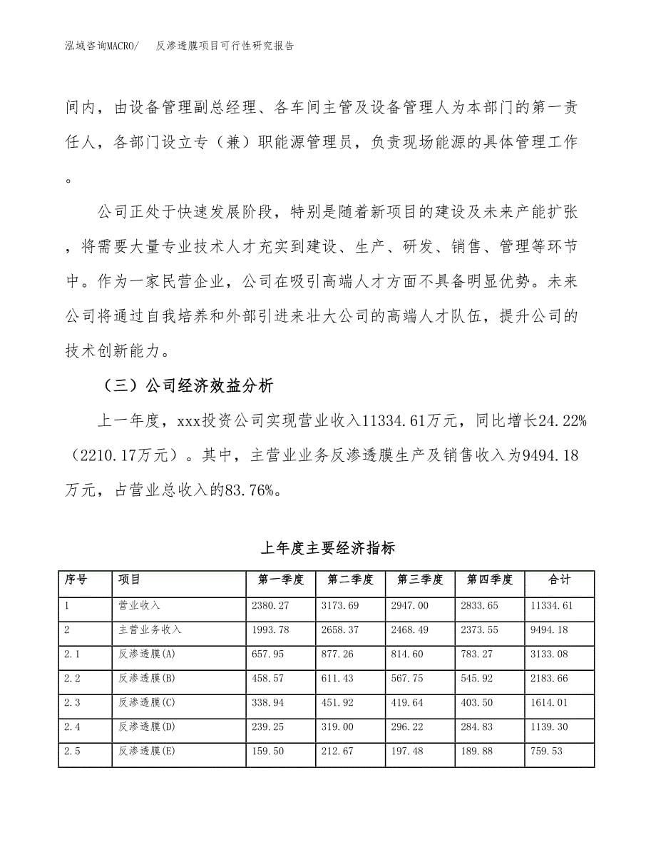 反渗透膜项目可行性研究报告样例参考模板.docx_第5页