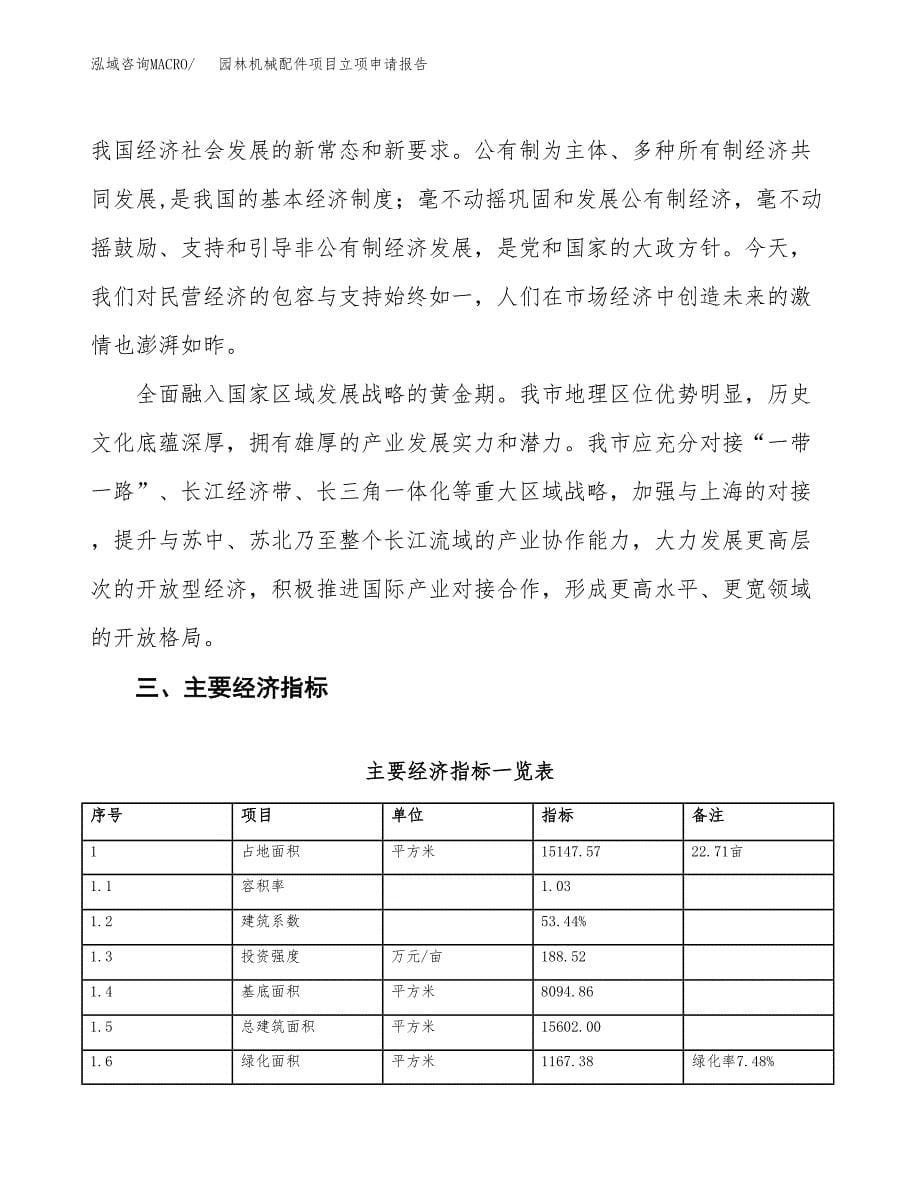 园林机械配件项目立项申请报告样例参考.docx_第5页