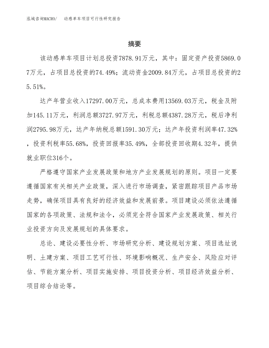 动感单车项目可行性研究报告样例参考模板.docx_第2页