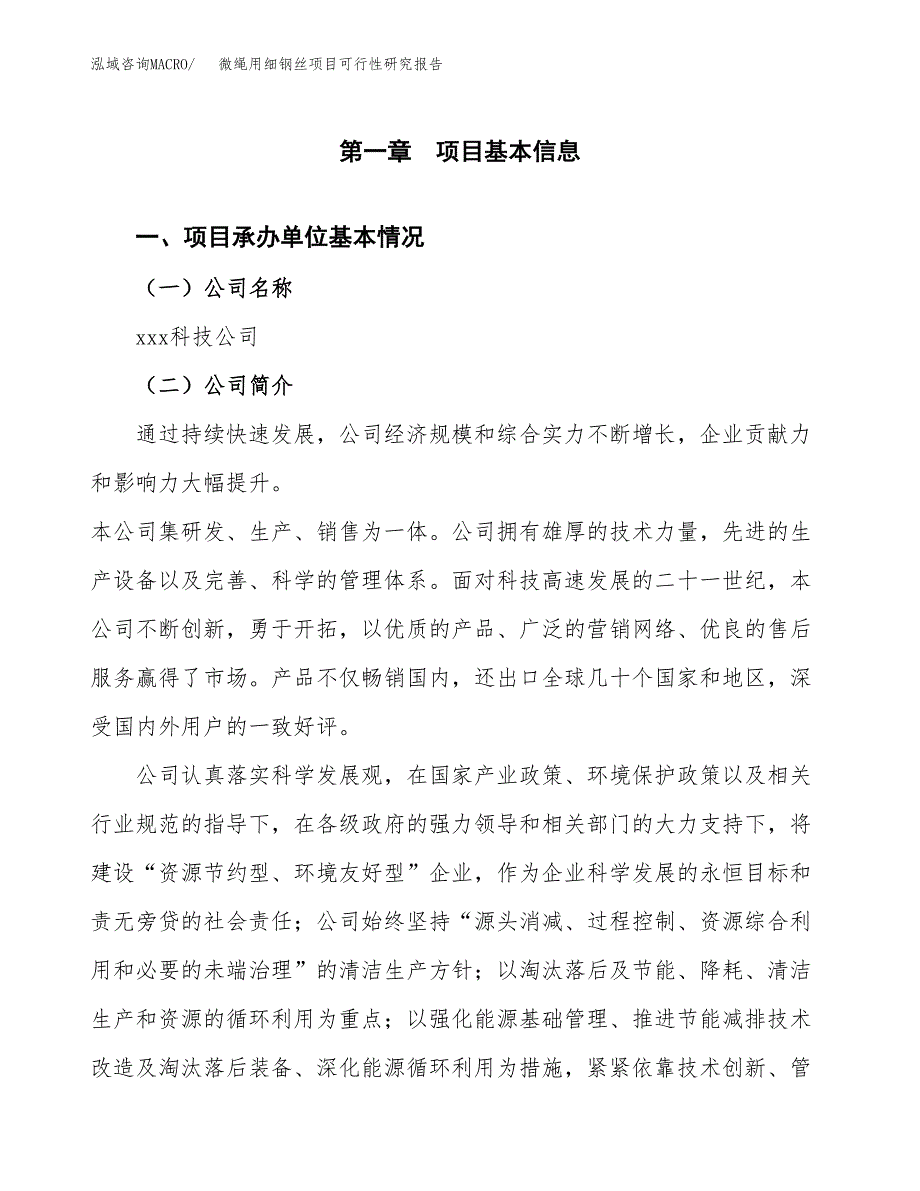 微绳用细钢丝项目可行性研究报告样例参考模板.docx_第4页