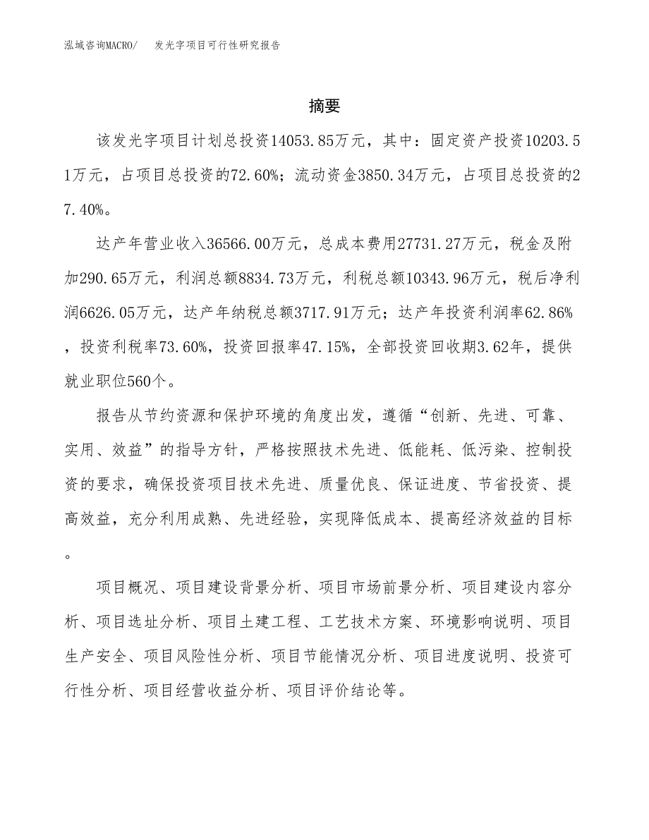 发光字项目可行性研究报告样例参考模板.docx_第2页