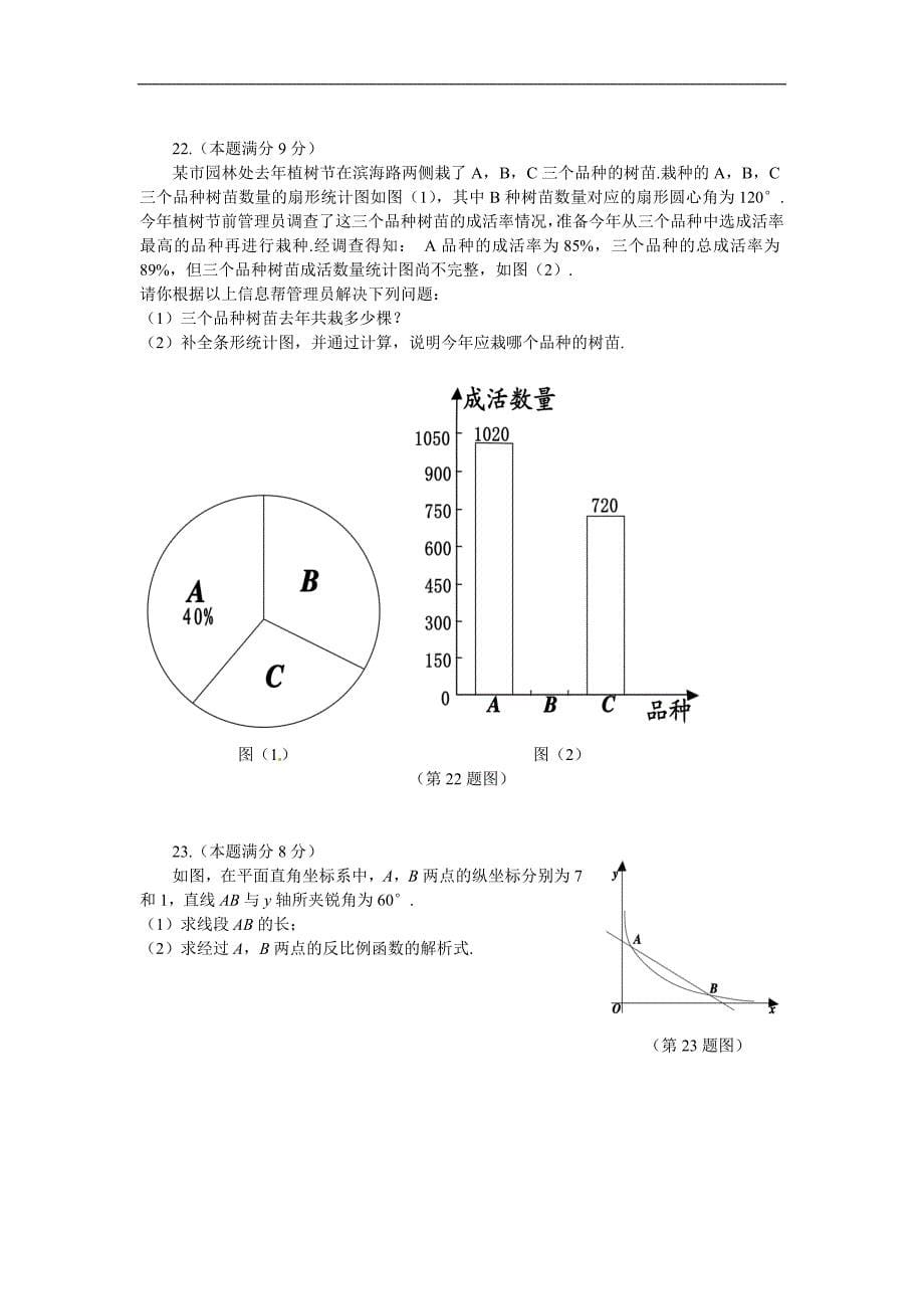 2012年山东省烟台市中考数学试题（含答案）_第5页