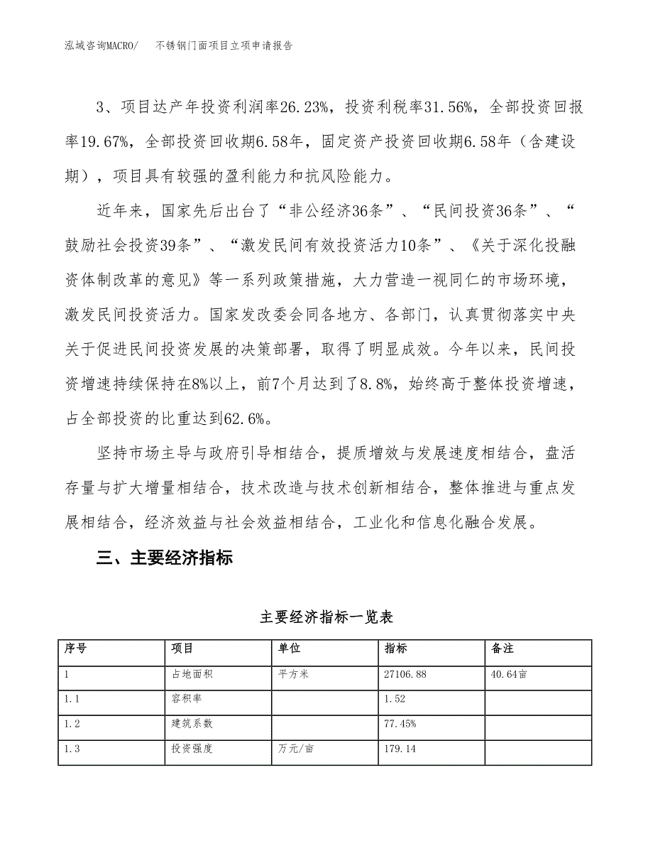 不锈钢门面项目立项申请报告样例参考.docx_第4页