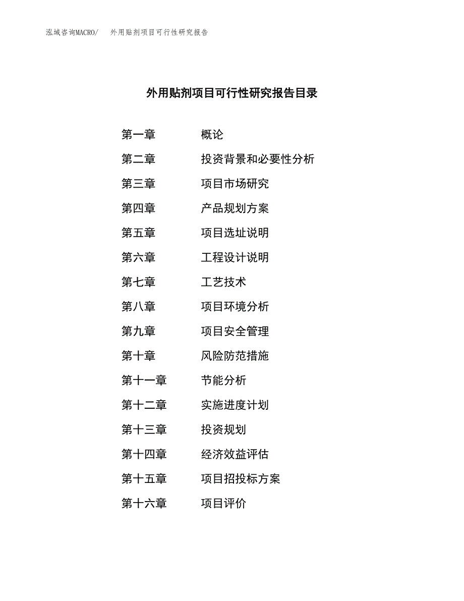 外用贴剂项目可行性研究报告样例参考模板.docx_第3页