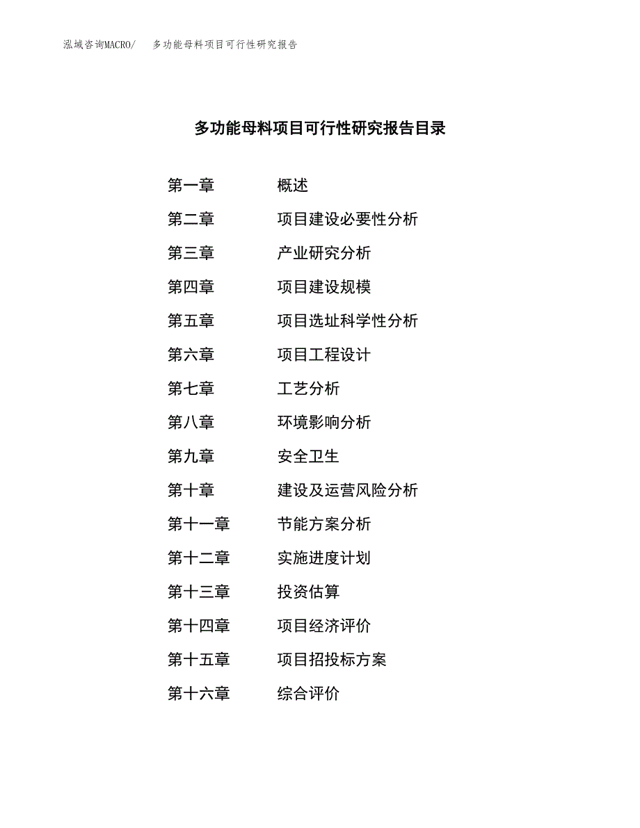 多功能母料项目可行性研究报告样例参考模板.docx_第3页