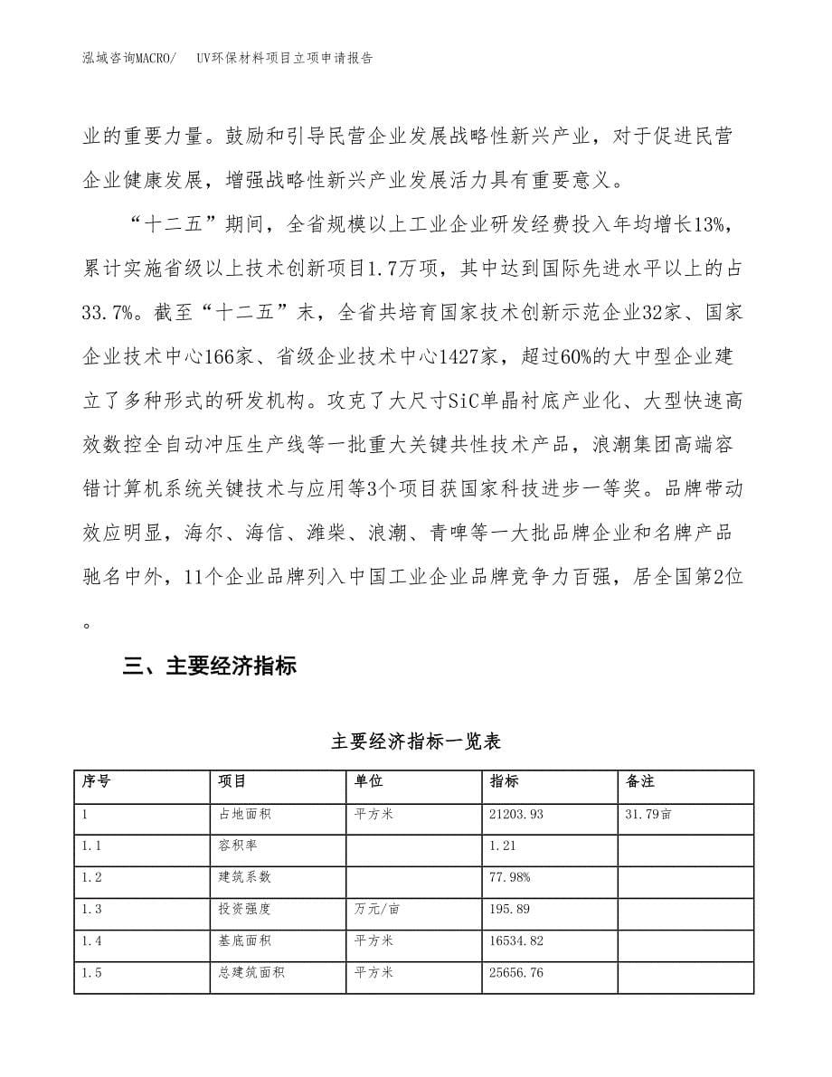 UV环保材料项目立项申请报告样例参考.docx_第5页