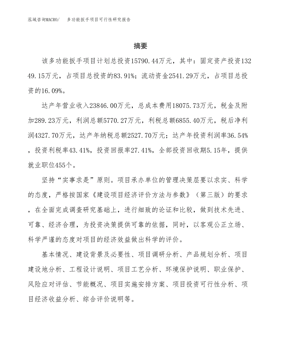 多功能扳手项目可行性研究报告样例参考模板.docx_第2页