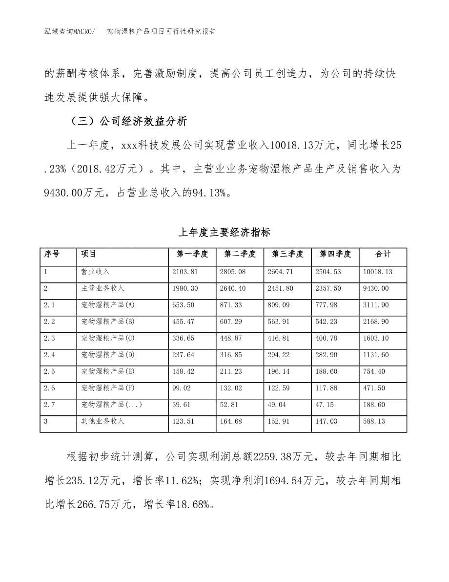 宠物湿粮产品项目可行性研究报告样例参考模板.docx_第5页