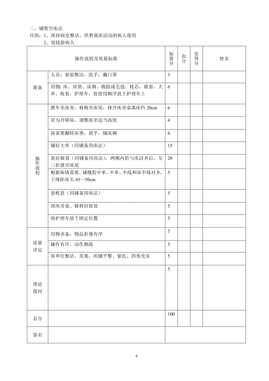 临床护理技术操作规程与质量标准_第4页