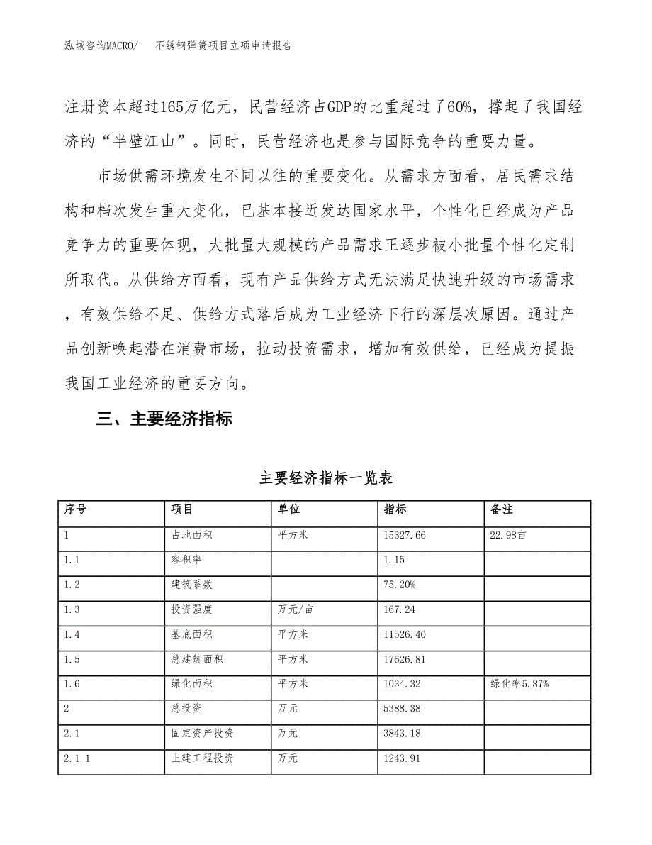 不锈钢弹簧项目立项申请报告样例参考.docx_第5页