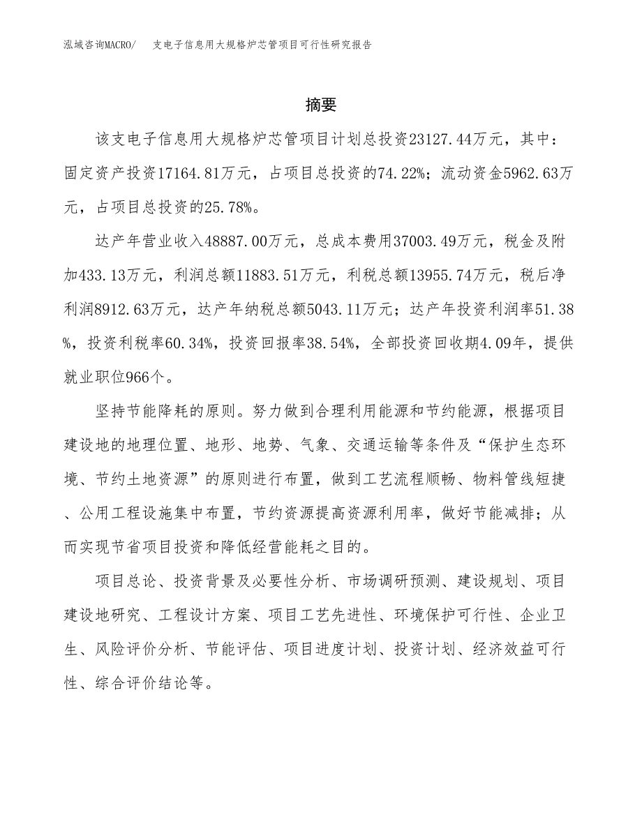 支电子信息用大规格炉芯管项目可行性研究报告样例参考模板.docx_第2页