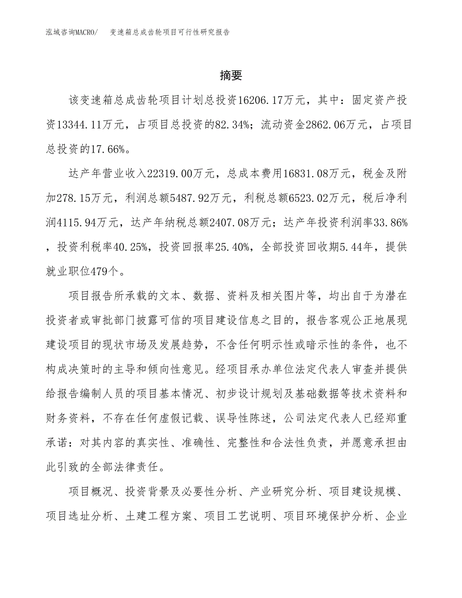 变速箱总成齿轮项目可行性研究报告样例参考模板.docx_第2页