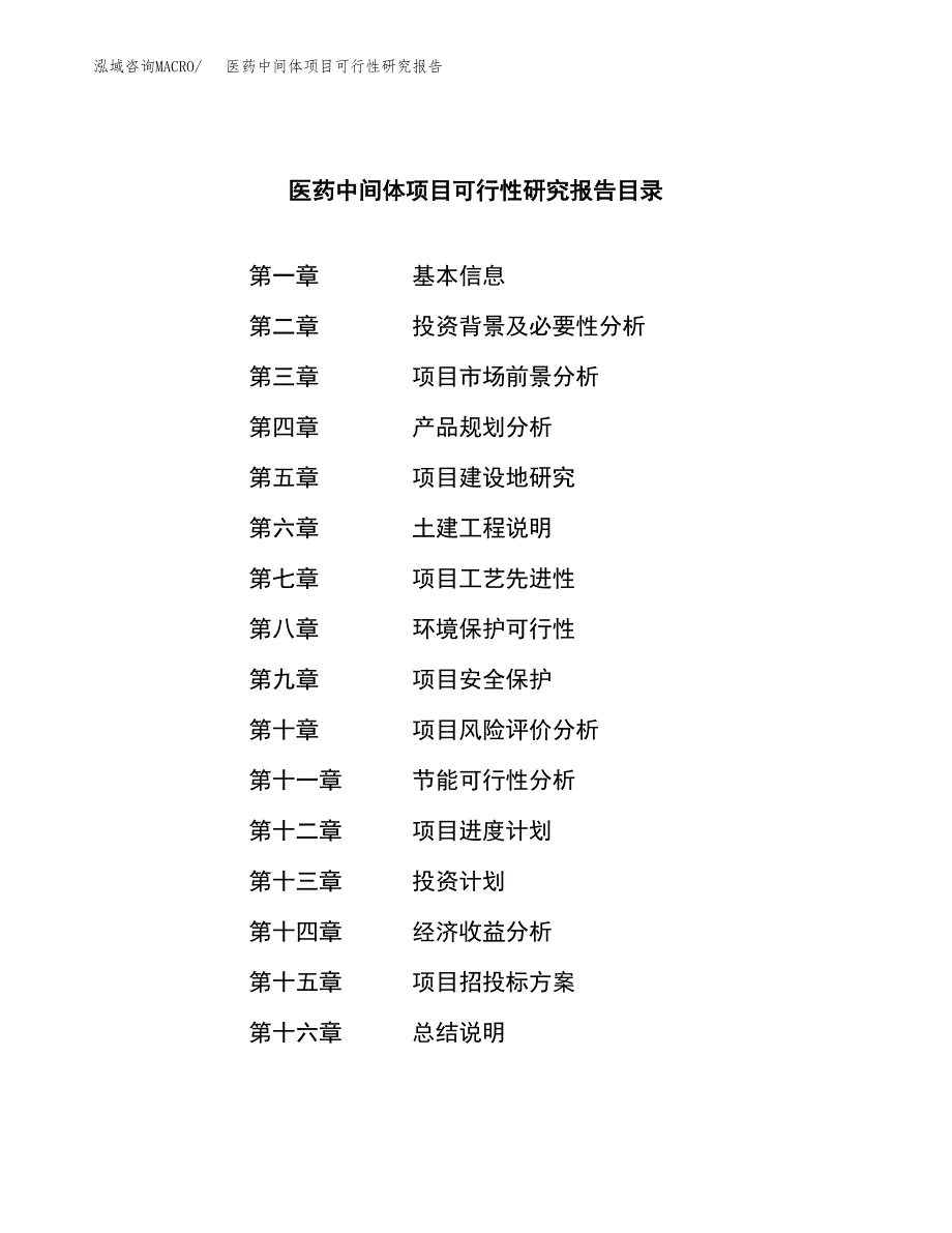 医药中间体项目可行性研究报告样例参考模板.docx_第3页