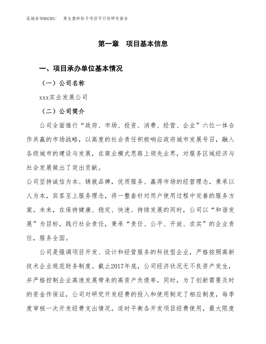 再生塑料粒子项目可行性研究报告样例参考模板.docx_第4页