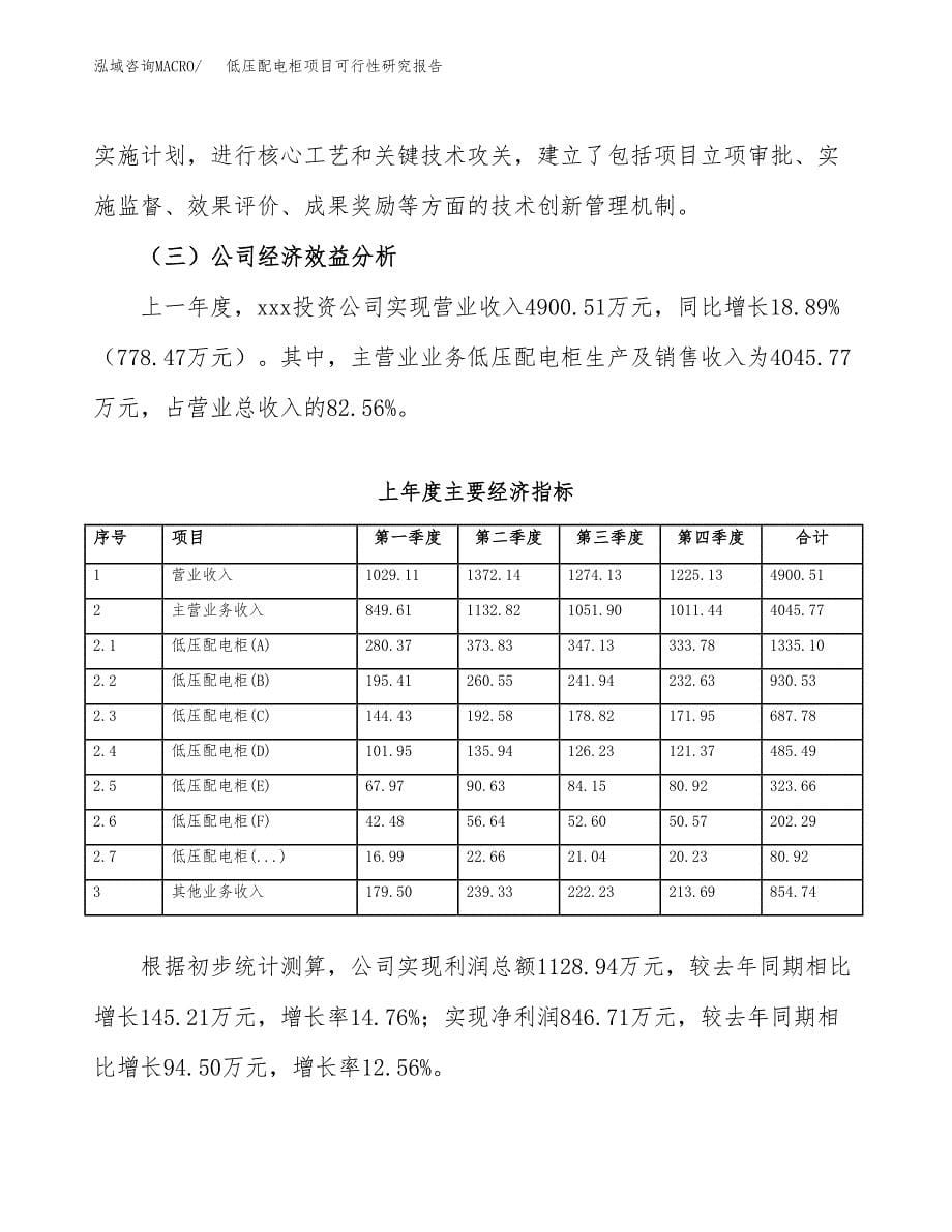 低压配电柜项目可行性研究报告样例参考模板.docx_第5页