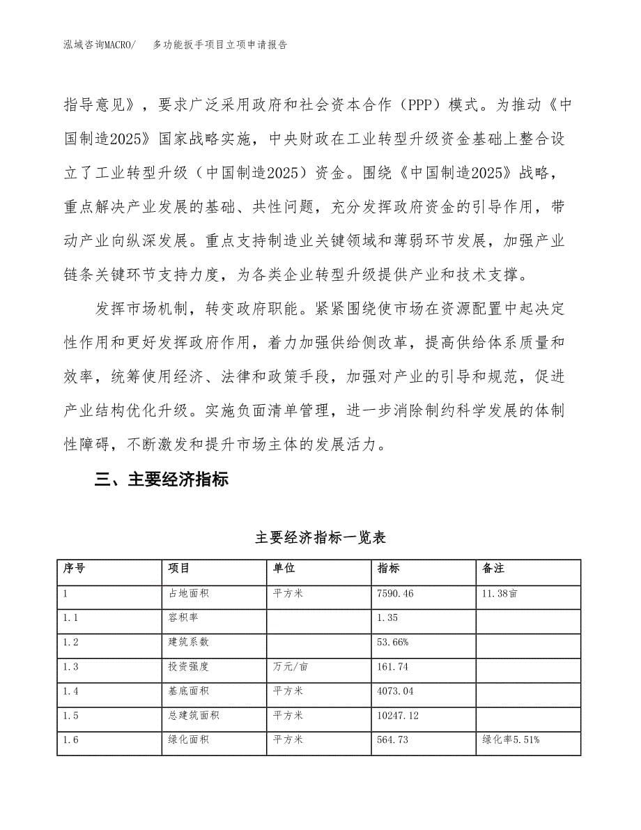 多功能扳手项目立项申请报告样例参考.docx_第5页