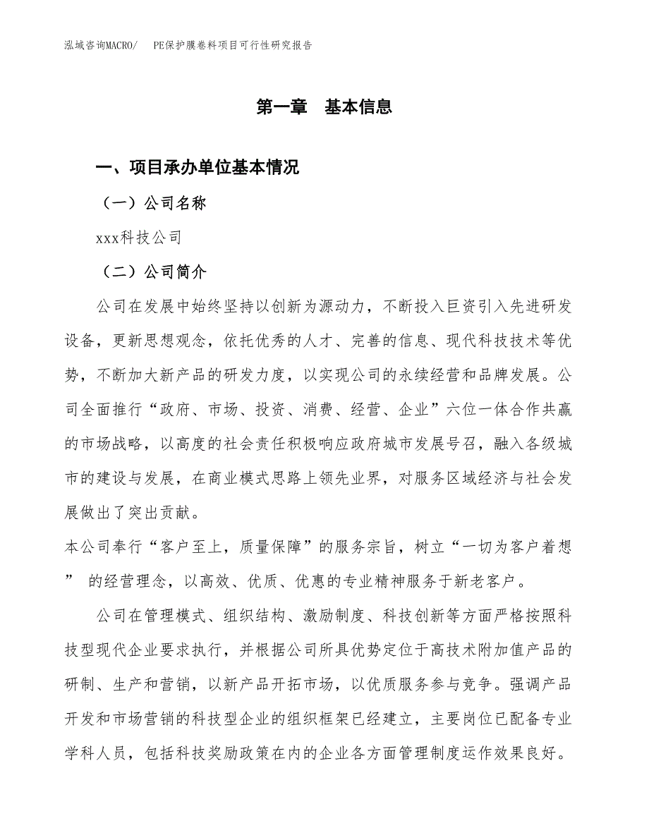 PE保护膜卷料项目可行性研究报告样例参考模板.docx_第4页