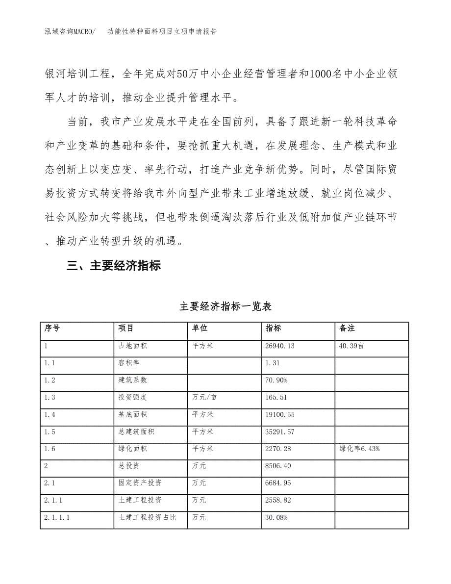 功能性特种面料项目立项申请报告样例参考.docx_第5页