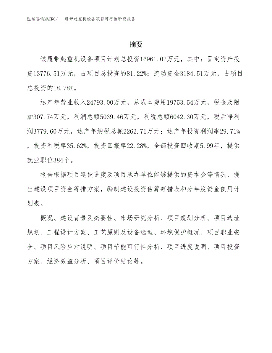 履带起重机设备项目可行性研究报告样例参考模板.docx_第2页