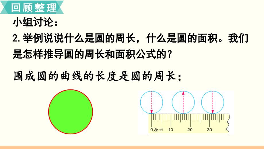 苏教版小学数学五年级下册 第六单元 圆 第10课时 整理与练习 教学课件PPT_第4页