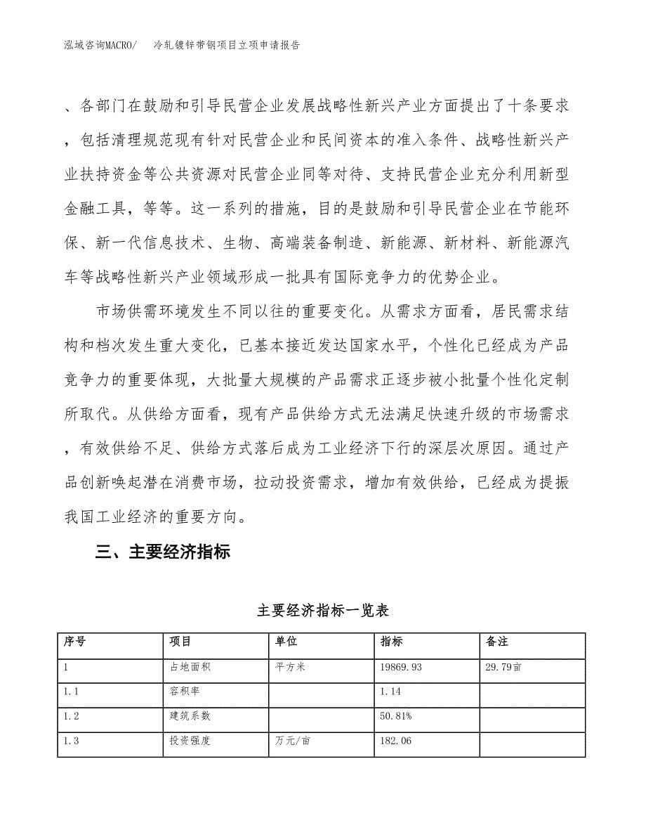 冷轧镀锌带钢项目立项申请报告样例参考.docx_第5页