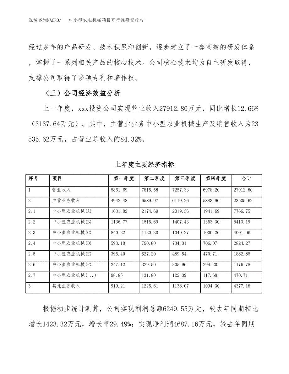 中小型农业机械项目可行性研究报告样例参考模板.docx_第5页