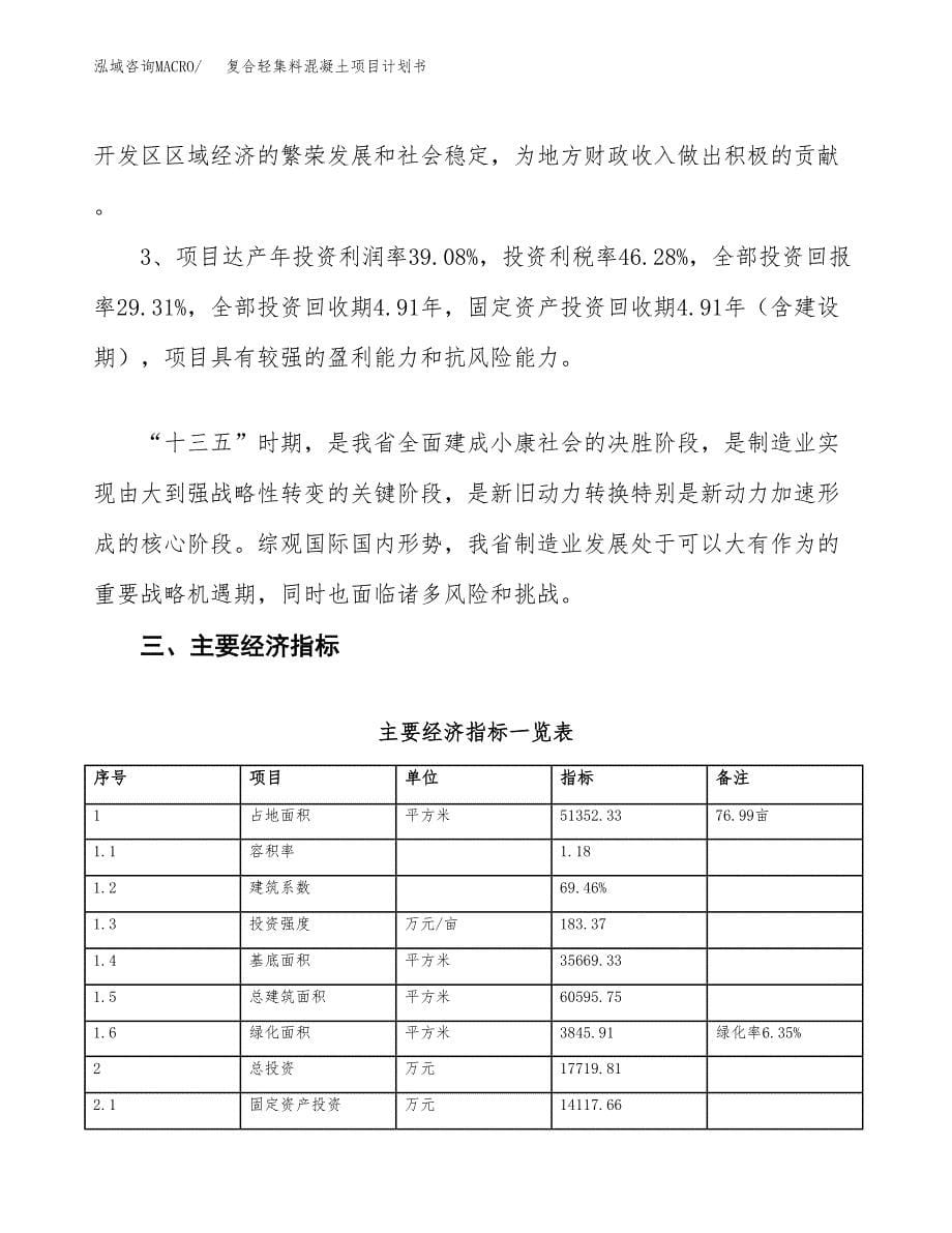 复合轻集料混凝土项目计划书.docx_第5页