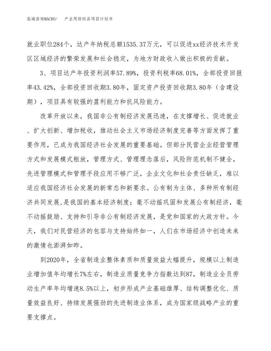 产业用纺织品项目计划书.docx_第5页