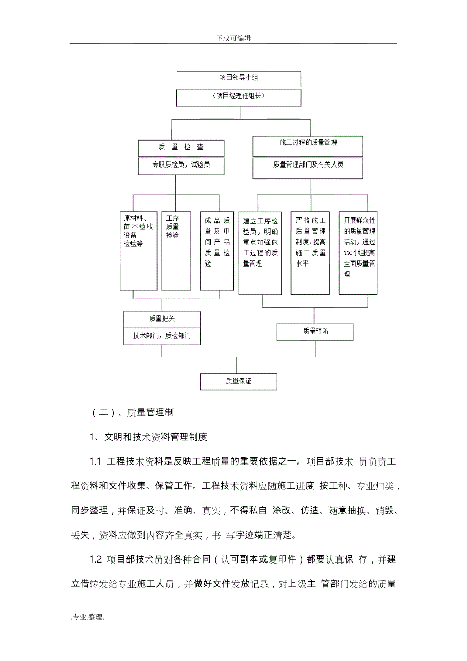 工程施工项目质量保证体系_第2页