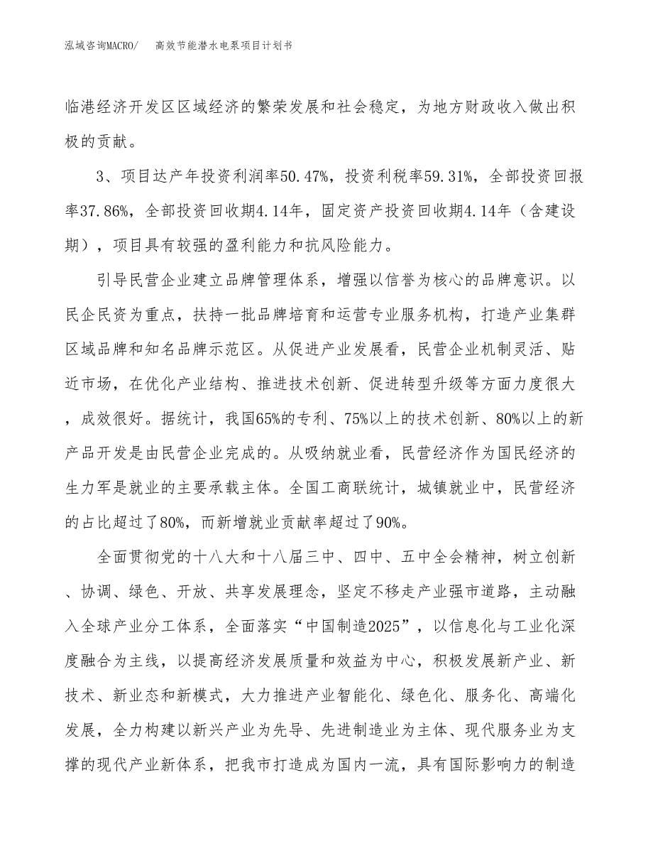 高效节能潜水电泵项目计划书.docx_第5页