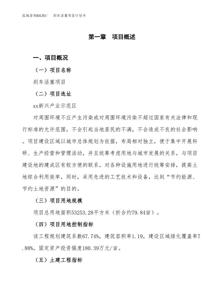 刹车活塞项目计划书.docx_第2页