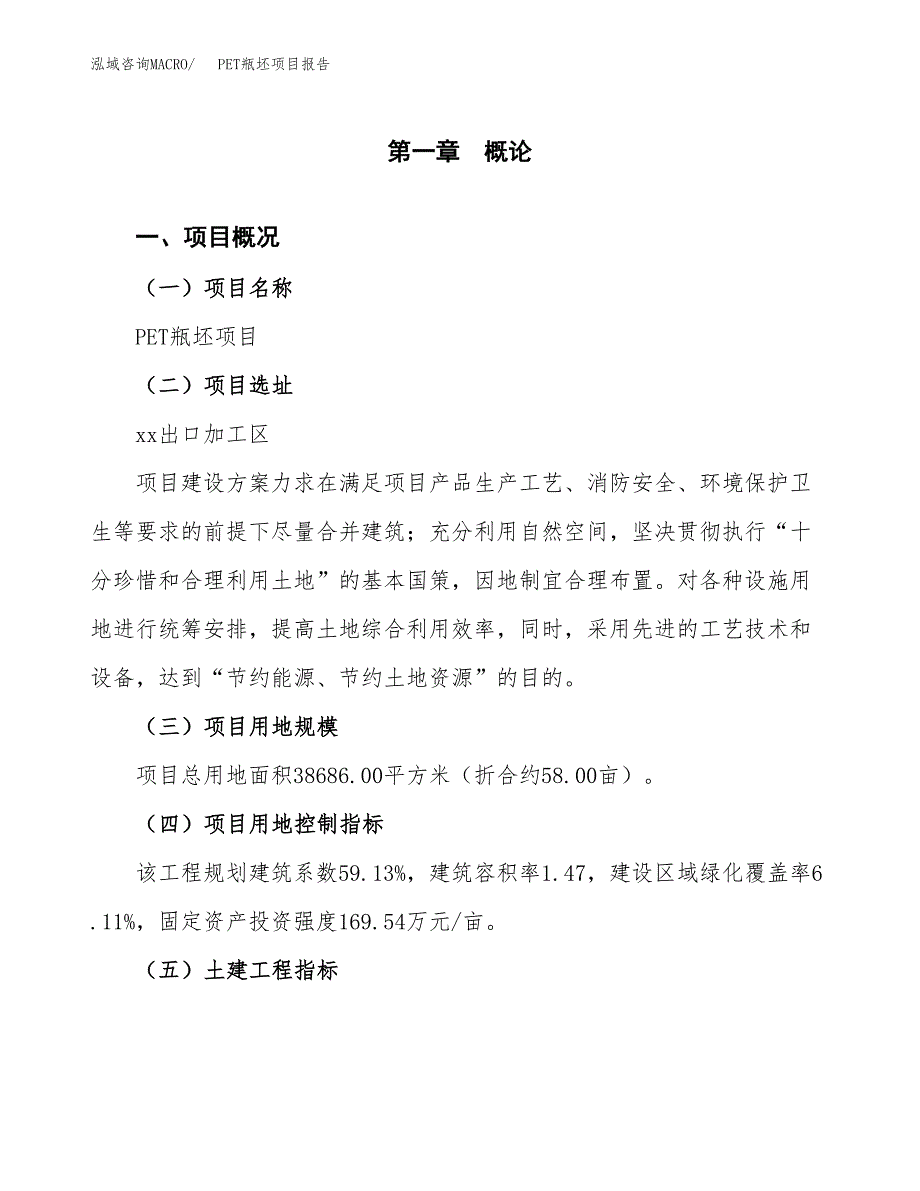 PET瓶坯项目报告.docx_第1页