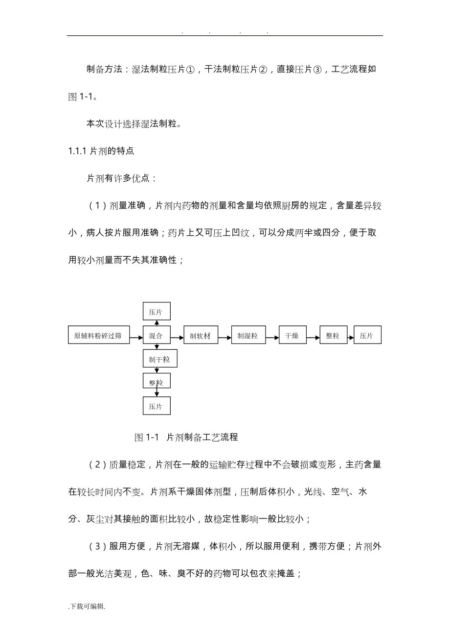 年产5亿片贝诺酯片的生产车间工艺的设计课程设计说明书_第4页