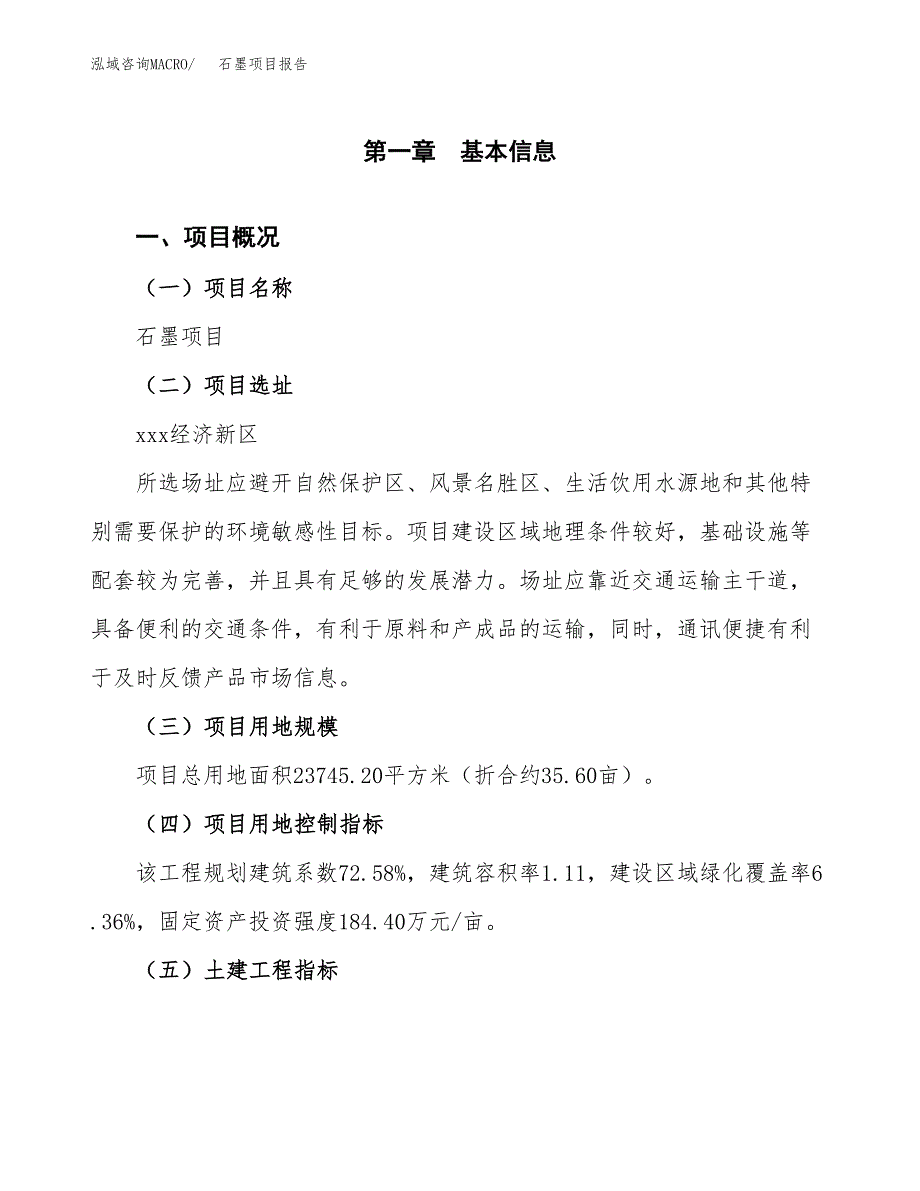 石墨项目报告.docx_第1页